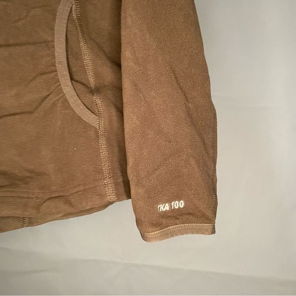 NORTH FACE TKA 100 Brown Zip Up Fleece Jacket hoodie small - Picture 6 of 6